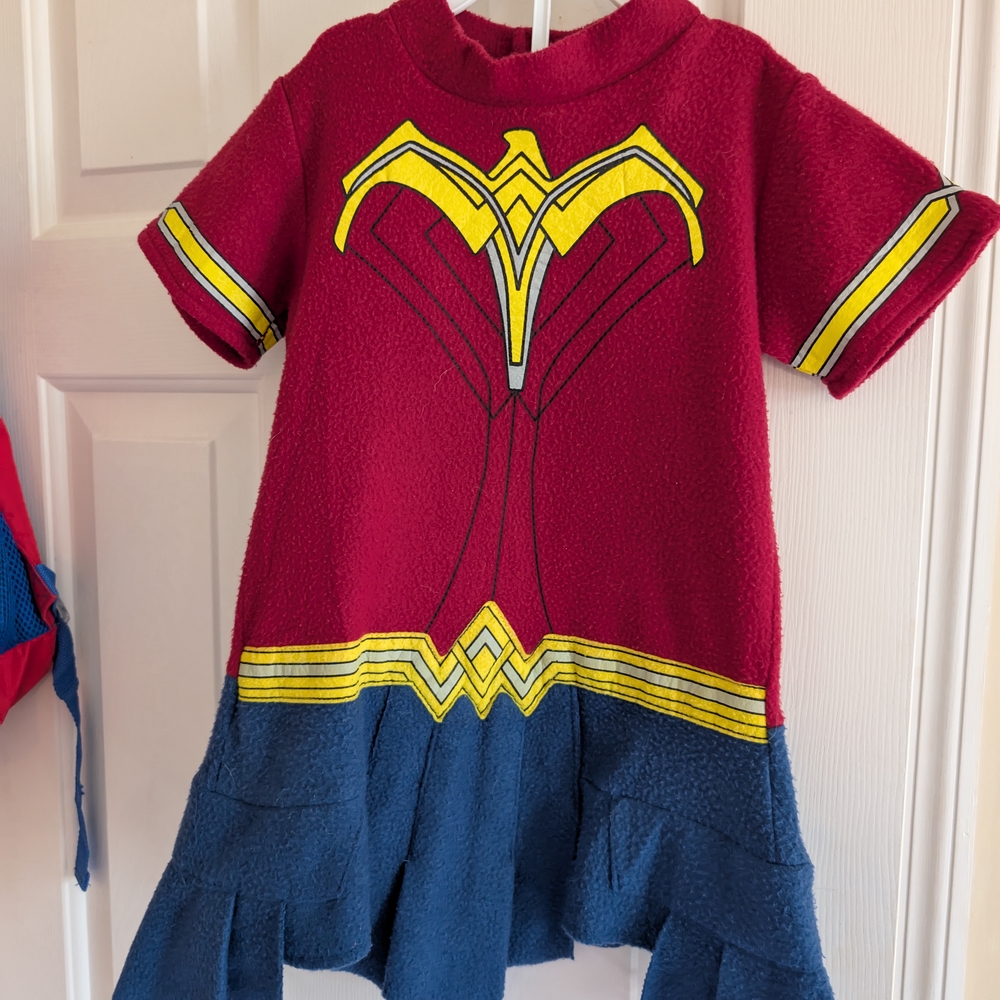 Superhero Kids Costume Dress - Red and Blue